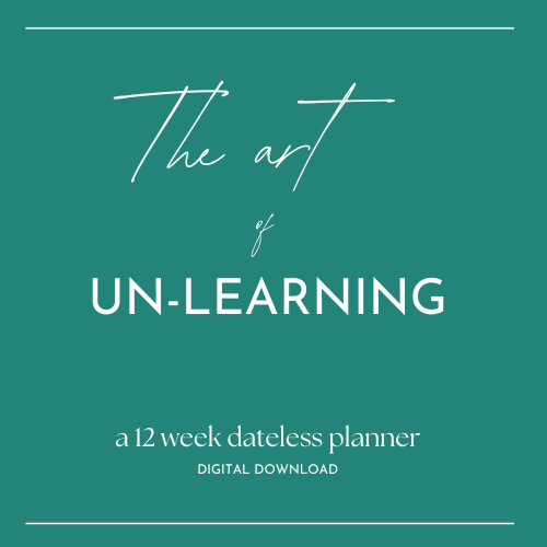 The Art of Un-learning Planner (digital download)